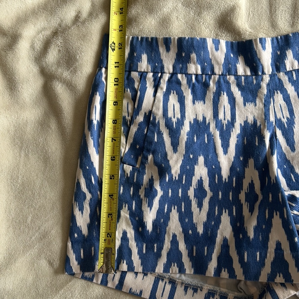 Blue and white JCrew shorts, size 8 - Picture 7 of 8